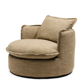 Rivièra Maison Alcudia Lounge Armchair Classic Linen Brown Taupe