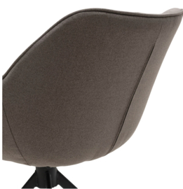Riviera Maison Carnaby Dark Taupe DAC Draaibare Eetkamerstoel