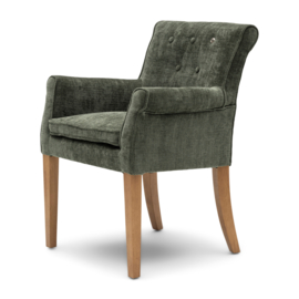 La Scala Dining Armchair, Montmarte Weave Italian Olive