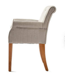Rivièra Maison La Scala Dining Arm Chair Linen Flax