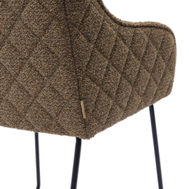 Frisco Drive Dining Armchair, Peluche Bouclé Classic Brown