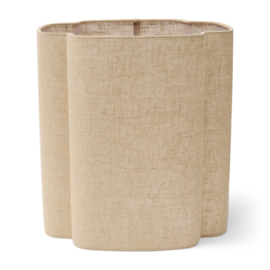 Riviera Maison  Merlan Linen Quatrefoil Lampshade Natural 35x37 PRE ORDER