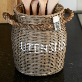 Riviera Maison Rustic Rattan Utensils Pot