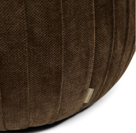 Riviera Maison Paris Footstool, Vintage Jacquard, Grime Brown PRE ORDER