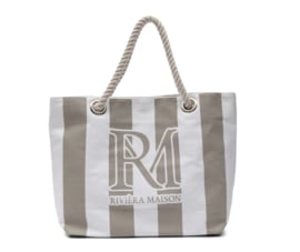 Riviera Maison RM Monogram Beach Bag Strandtas, Flax