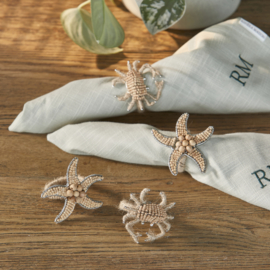 Riviera Maison Servetringen Sealife Napkin Ring Set of 4 pcs