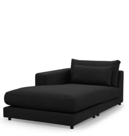 Rivièra Maison Stephen chaise, longue left, celtic weave, caviar