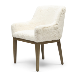 Riviera Maison Whistler Dining Arm Chair Eetkamerstoel, Snow