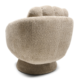 Scotia Swivel Armchair,Vintage Velvet Classic Cream