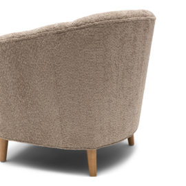 Rue Royale Armchair, Manhattan Weave Soft Walnut