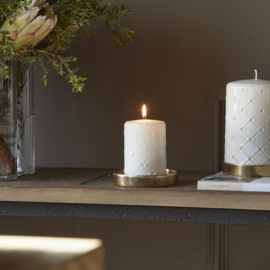 Rivièra Maison Pillar Candle Padded White 7x10