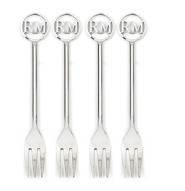 Riviera Maiison RmMonogram Forks vorken, set van 4