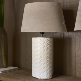 Rivièra Maison Oval Velvet Lampshade flax 45x26