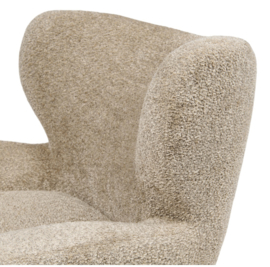 Riviera Maison Courchevel Wing Chair Vintage Velvet Classic Cream