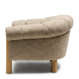 Rafal Lounge Armchair, Two-Tone Weave Light Brown