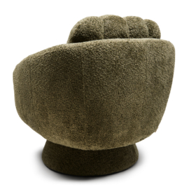Scotia Swivel Armchair,Vintage Velvet Forest Green
