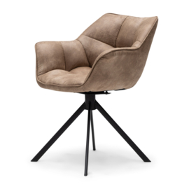 Carnaby Dining Armchair Turning Leg, Pellini