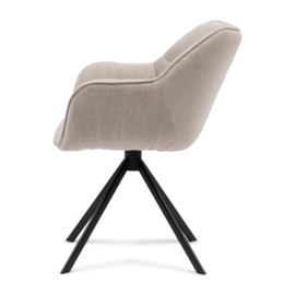 Carnaby Dining Armchair Turning Leg, Mouliné Linen