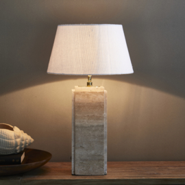 Rivièra Maison Linen Taper Lampshade white 38x21