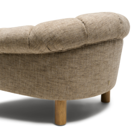 Rafal Lounge Armchair, Two-Tone Weave Light Brown