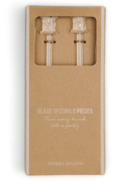 Riviera Maison RM Glass Spoon Set Theelepels 2 stuks