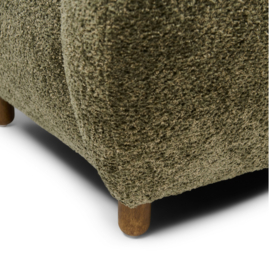 Riviera Maison Courchevel Wing Chair Vintage Velvet Forest Green