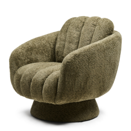 Scotia Swivel Armchair,Vintage Velvet Forest Green