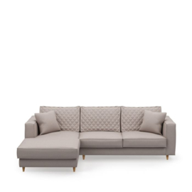 Rivièra Maison Kendall Sofa with Chaise Longue Right, oxford weave, anvers flax