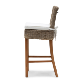 Rivièra Maison Rustic Rattan Bar Stool sitting pillow, cotton natural