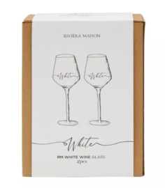 Rivièra Maison White Wine Glass set van 2