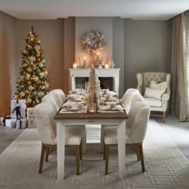 Riviera Maison Whistler Dining Chair Faux Fur, Snow