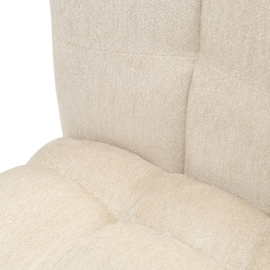 Davos Dining Chair With Wheels, Soft Weave