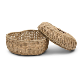 Riviera Maison Rustic Rattan Heart Storage Jar