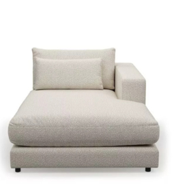 Rivièra Maison Stephen chaise, longue right, boucle, simply white