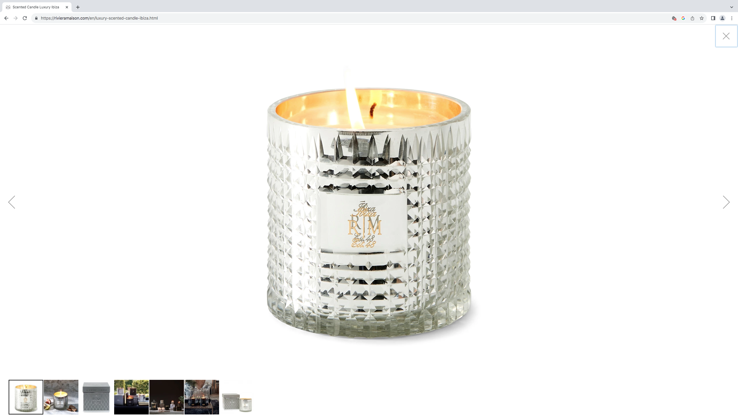 Riviera Maison Luxury Scented Candle Ibiza Geurkaars