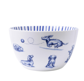 Heinen Delftsblauw Soepkom Teckel Nhaan