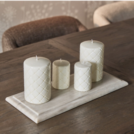 Riviera Maison Rifain Marble Candle Platter 46x20 cm PRE ORDER