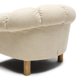 Rafal Lounge Armchair, Two-Tone Weave Fine Natural