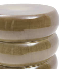 Rose Tower End Table, Olive