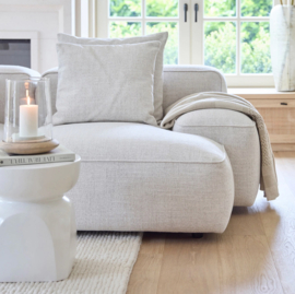Riviera Maison Hamilton Chaisse Longue rechts wit
