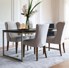 Riviera Maison Balmoral Dining Chair Eetkamerstoel, Flanders Flax, Oxford Weave