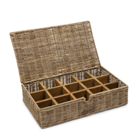 Riviera Maison Rustic Rattan Tea Time Tea Box Theedoos