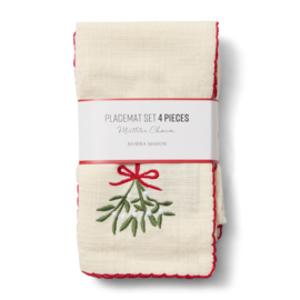 Riviera Maison Mistletoe Charm Placemat 4 pieces PRE ORDER