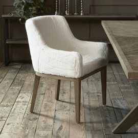 Riviera Maison Whistler Dining Arm Chair Eetkamerstoel, Snow