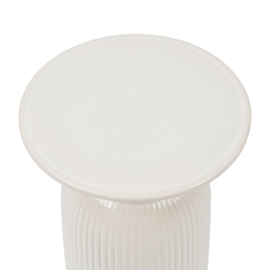 Riviera Maison Cascais End Table High, Pure White