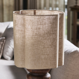 Riviera Maison  Merlan Linen Quatrefoil Lampshade Natural 35x37 PRE ORDER