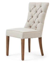 Riviera Maison Balmoral Dining Chair Eetkamerstoel, Flanders Flax, Oxford Weave