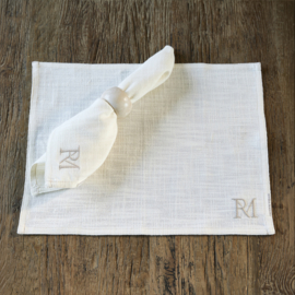 Riviera Maison Monogram Placemat 4 Pieces PRE ORDER