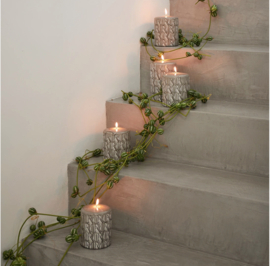Riviera Maison RM Monogram Pillar Candle 9,cx15 cm