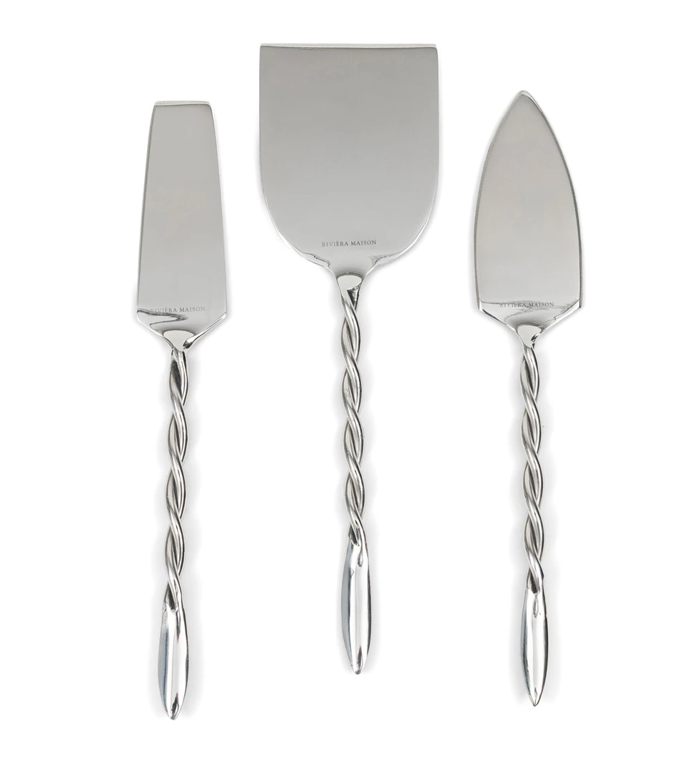Riviera Maison RM Twisted Cheese Knives 3 pieces